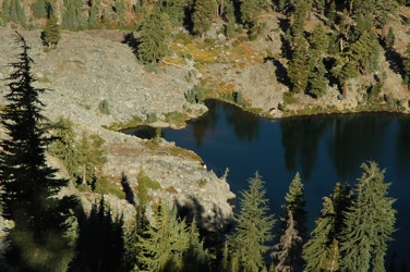 Bill at Glacier Lake Camp From Above